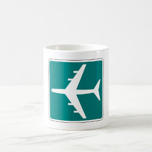 Airport Symbol Sign Aeroplane Travel Icon  Coffee Mug