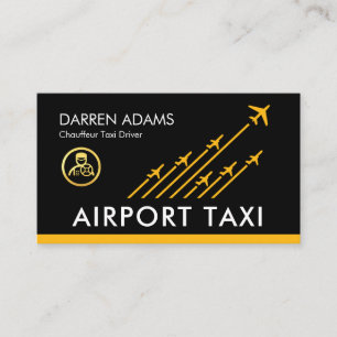 Airport Taxi Airport Runways Takeoff Business Card