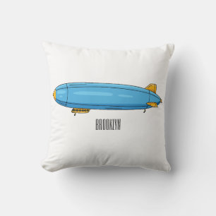 Airship cartoon illustration cushion