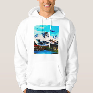 Airship disappearing into the clouds hoodie