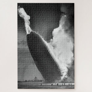 Airship Hindenburg Disaster Circa 1937 Jigsaw Puzzle