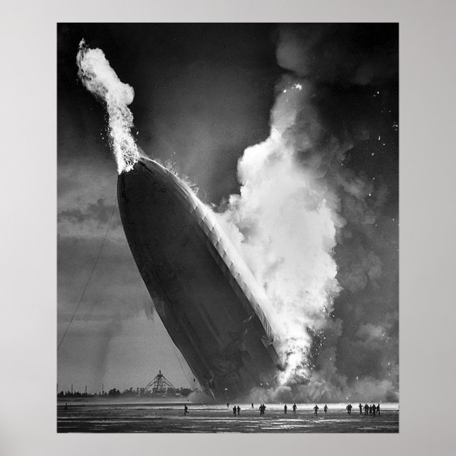 Airship Hindenburg Disaster Circa 1937 Poster (Front)