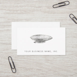 airship (letterpress style) business card