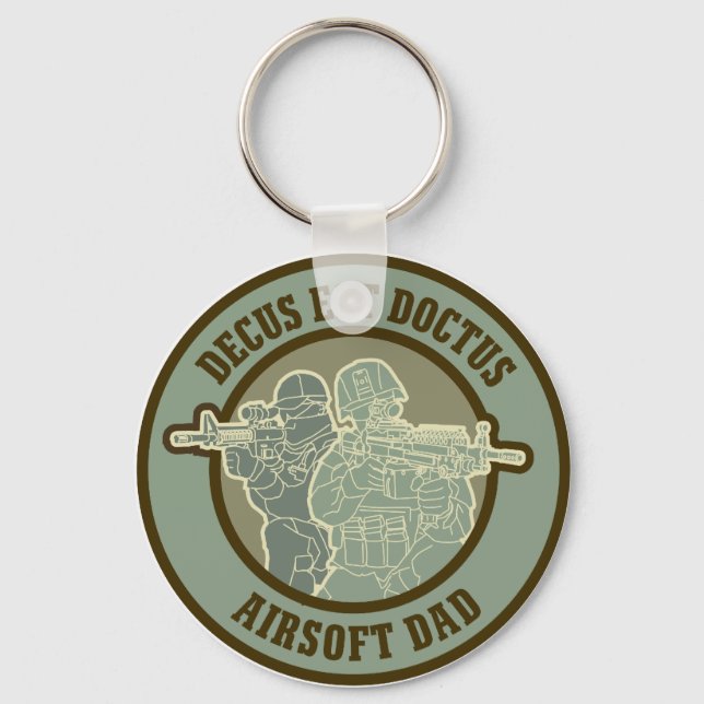 Airsoft Dad Keychain (Front)