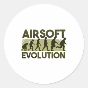 Airsoft evolution classic round sticker