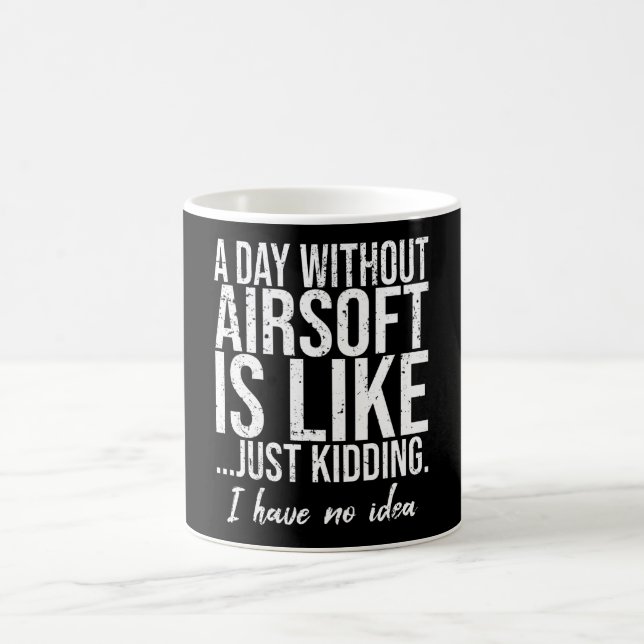 Airsoft funny sports gift idea coffee mug (Center)
