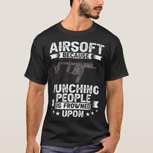 Airsoft Gun Game Shooting Training Player Airsofti T-Shirt (Front)