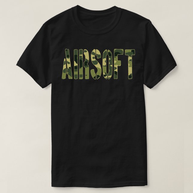 Airsoft Military Camo T-Shirt (Design Front)