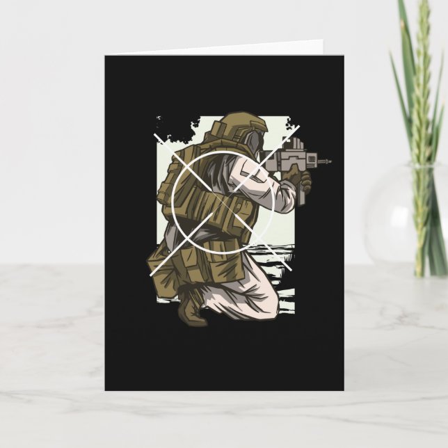 Airsoft & Paintball Gifts for Ego Shooter Card (Front)