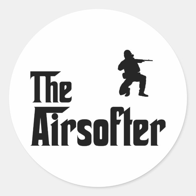 Airsofting Classic Round Sticker (Front)