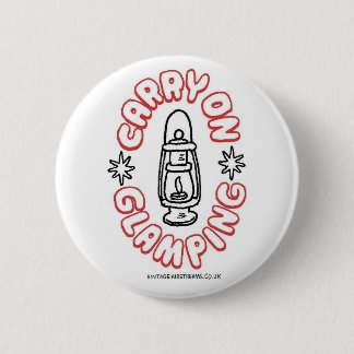 Airstream Caravan - Glamping 6 Cm Round Badge
