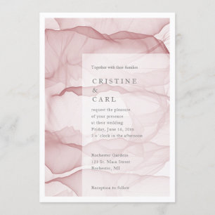 Airy and light wedding invitation