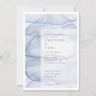 Airy and light wedding invitation