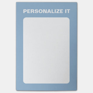 Airy Blue Modern Personalised Versatile Post-it Notes