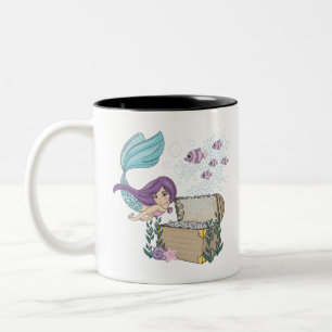 airy,blue,mount airy,mt airy,blue banyan,blue Two-Tone coffee mug