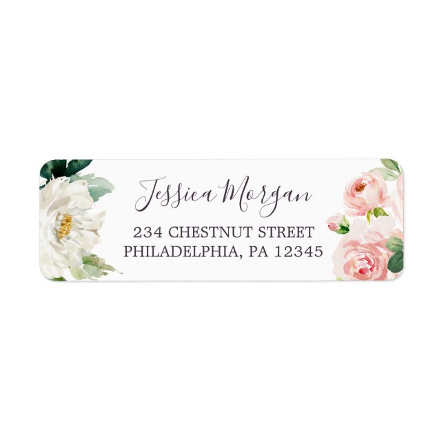 Airy Blush Return Address Label (Front)