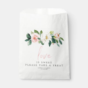 Airy Blush Wedding Favour Bag Love is Sweet