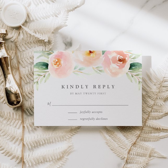 Airy Floral RSVP Card (Creator Uploaded)