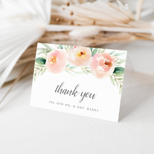 Airy Floral Thank You Card