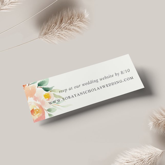 Airy Floral Wedding Website RSVP Cards (Creator Uploaded)