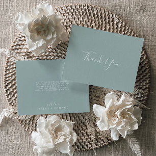 Airy Greenery Coordinate Thank You Card