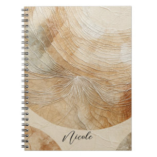 Airy Neutral Natural Elements Bohemian Boho Notebook