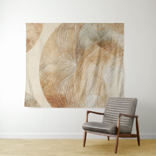 Airy Neutral Natural Elements Bohemian Boho Tapestry