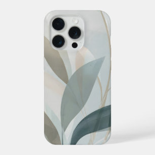 Airy Organic Botanical Abstract – Soft Modern iPhone 15 Pro Case
