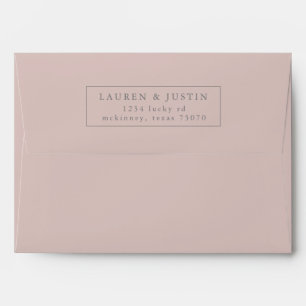 Airy Pastel modern Return Address Label Envelope