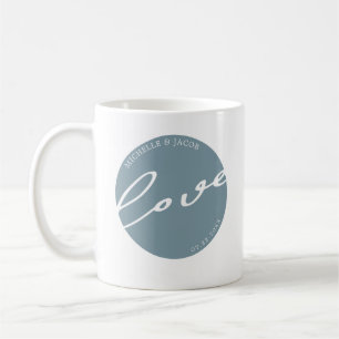 Airy Pastel   Monogram Love Script Mug
