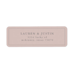 Airy Pastel   Return Address Label