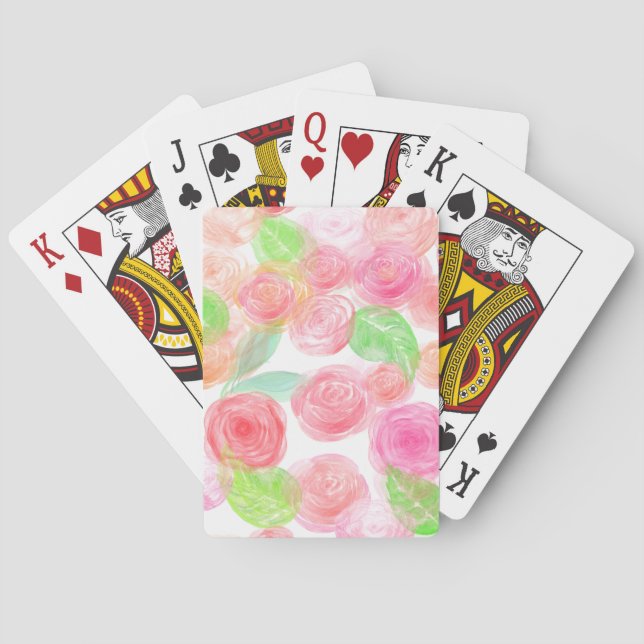 Airy Roses Playing Cards (Back)