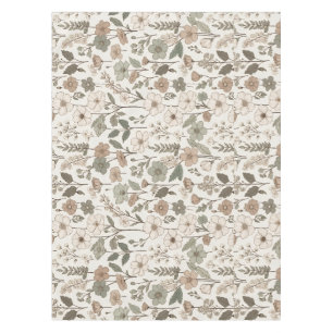 Airy Wildflowers in Cream & Sage Tablecloth