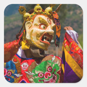 Aisan Festival Dancer Square Sticker
