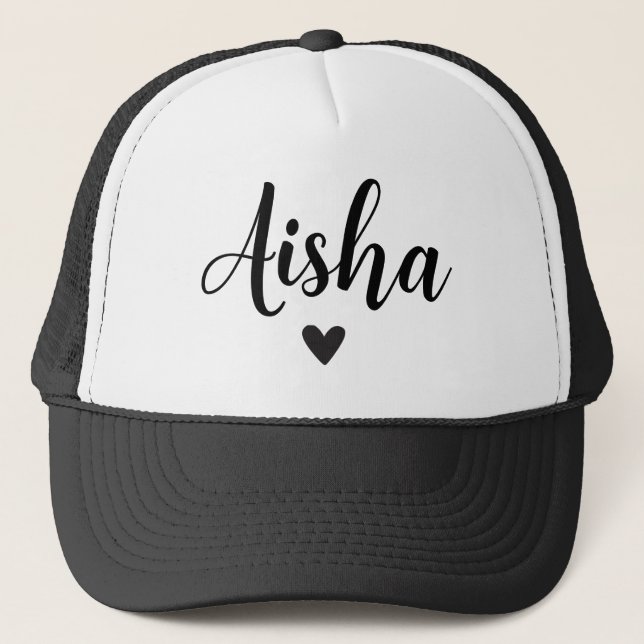 Aisha Name Meaning Custom Hat Cap Girl Clothing  (Front)