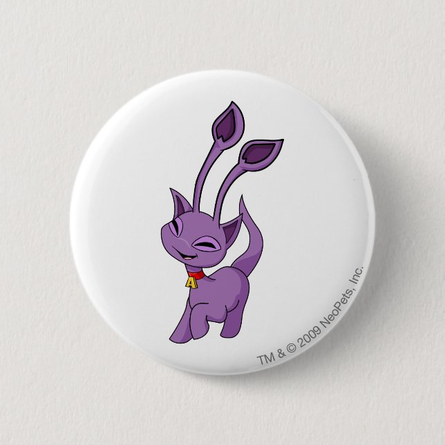 Aisha Purple 6 Cm Round Badge (Front)