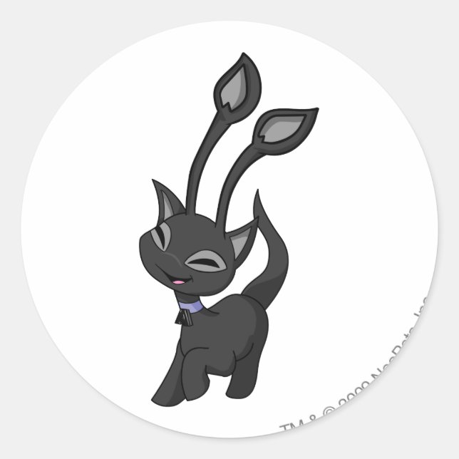 Aisha Shadow Classic Round Sticker (Front)