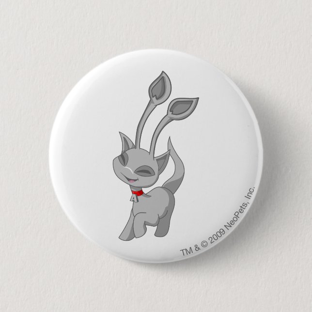 Aisha Silver 6 Cm Round Badge (Front)