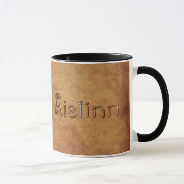 AISLINN Name-Branded Gift Drinking Mug (Right)