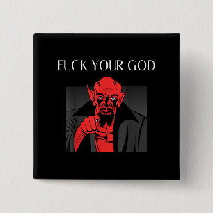 Aist Goat Satan Baphomet GIft 15 Cm Square Badge