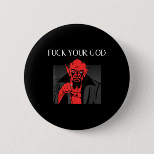 Aist Goat Satan Baphomet GIft 6 Cm Round Badge