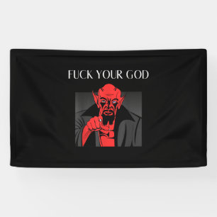 Aist Goat Satan Baphomet GIft Banner
