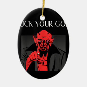 Aist Goat Satan Baphomet GIft Ceramic Ornament