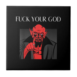 Aist Goat Satan Baphomet GIft Ceramic Tile