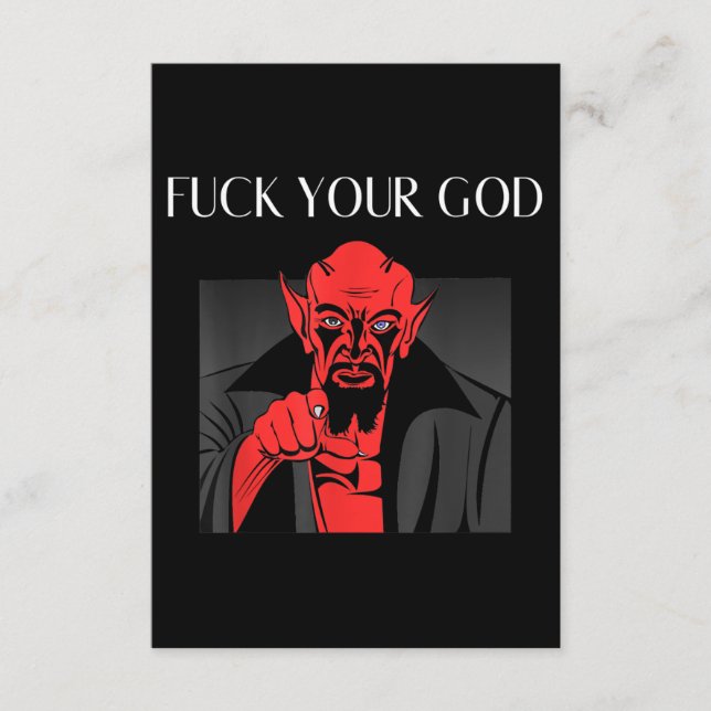Aist Goat Satan Baphomet GIft Enclosure Card (Front)