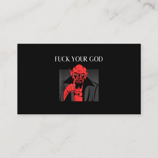 Aist Goat Satan Baphomet GIft Enclosure Card (Front)