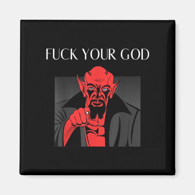 Aist Goat Satan Baphomet GIft Magnet (Front)