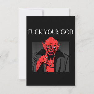 Aist Goat Satan Baphomet GIft RSVP Card