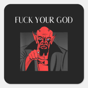 Aist Goat Satan Baphomet GIft Square Sticker
