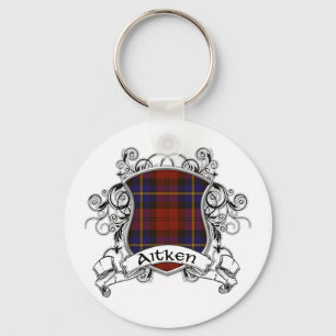 Aitken Tartan Shield Key Ring